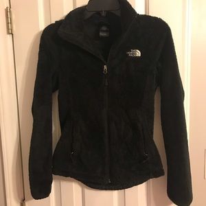 North face women’s fleece black jacket